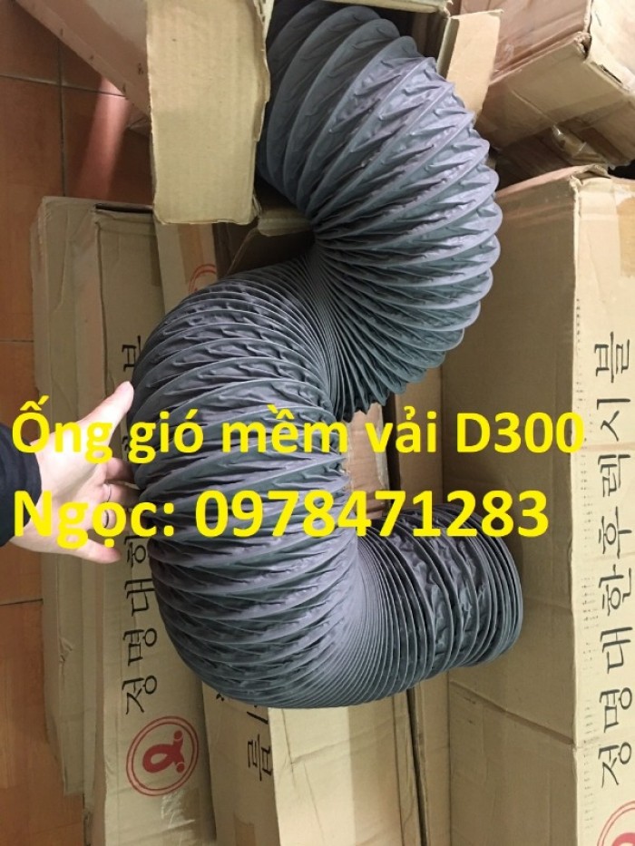 Ống gió mềm vải D200, D250, D300, D350 chuyên dẫn gió, thông khí. - 4