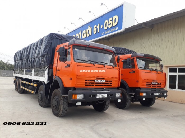 Bán 5 tải thùng Kamaz 4 giò đăng kí  2017 & 2018