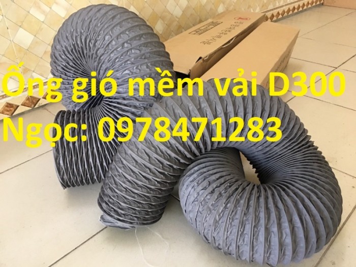 Tổng kho ống gió mềm vải phi 400, phi 450, phi 500 giá tốt. - 1