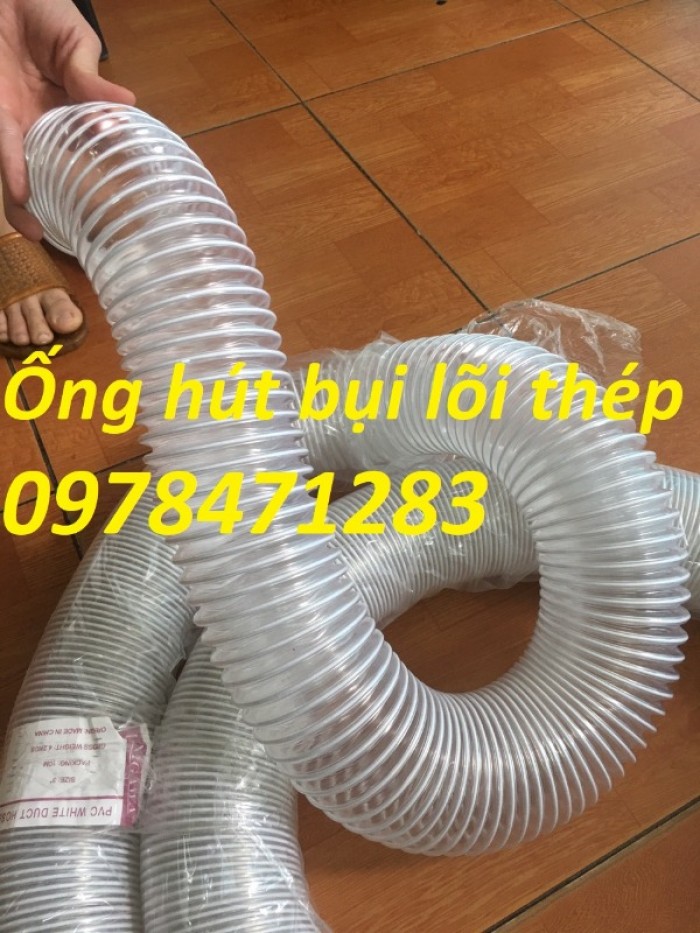 Tổng kho ống hút bụi lõi thép, ống gió bụi trắng giá siêu rẻ - 8