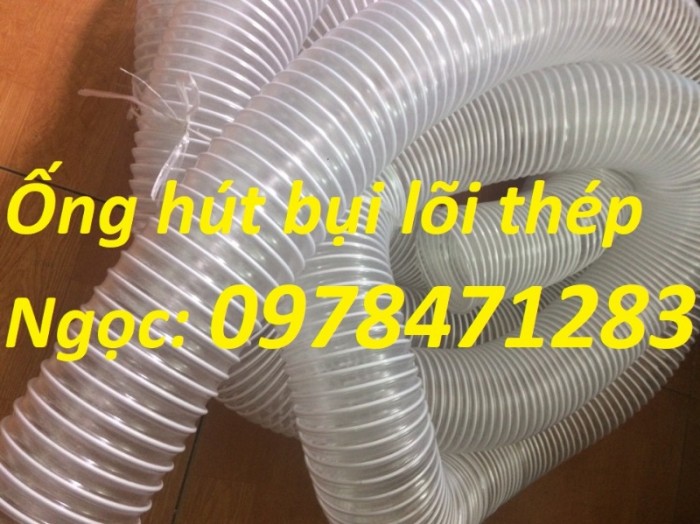Tổng kho ống hút bụi lõi thép, ống gió bụi trắng giá siêu rẻ - 1