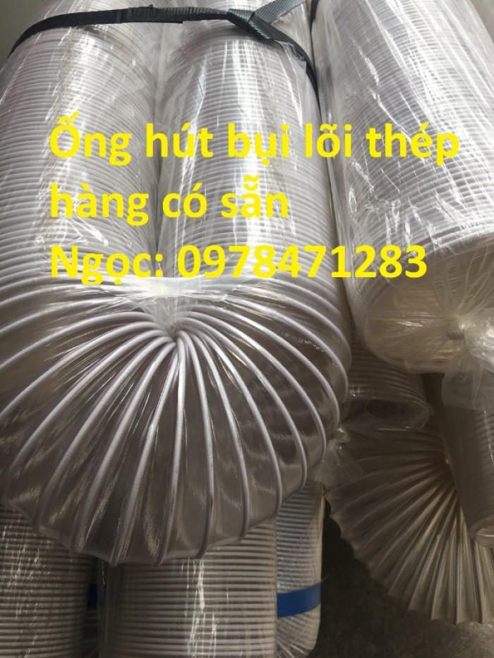 Tổng kho ống hút bụi lõi thép, ống gió bụi trắng giá siêu rẻ - 5
