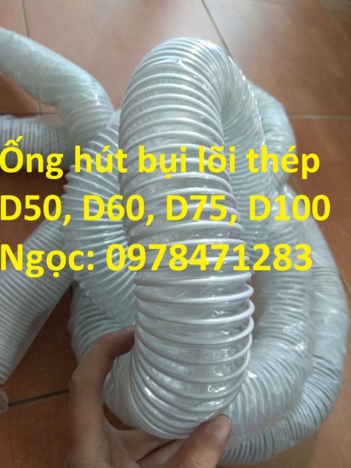 Tổng kho ống hút bụi lõi thép, ống gió bụi trắng giá siêu rẻ - 2