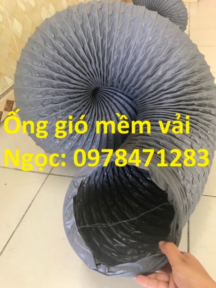 Ống gió mềm vải, ống gió vải, ống vải Tarpaulin D300 thông gió. - 5