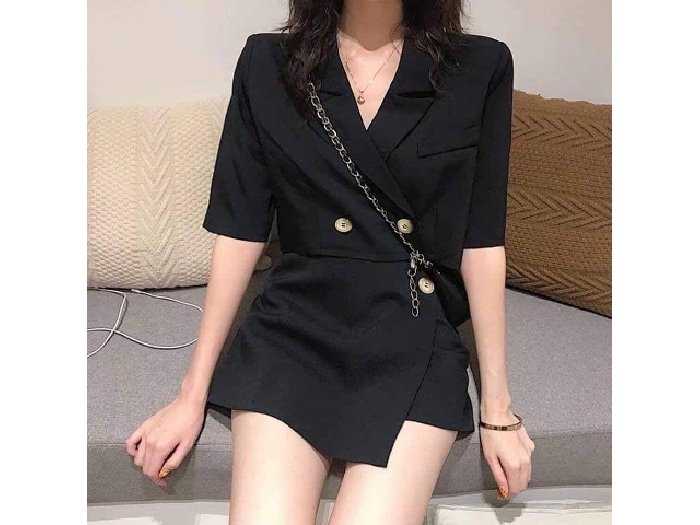 Set bộ vest croptop chân váy chữ A,set vest nữ 2 chi tiết dễ dàng kết hợp  trang phục-L036 giá rẻ nhất tháng 3/2024