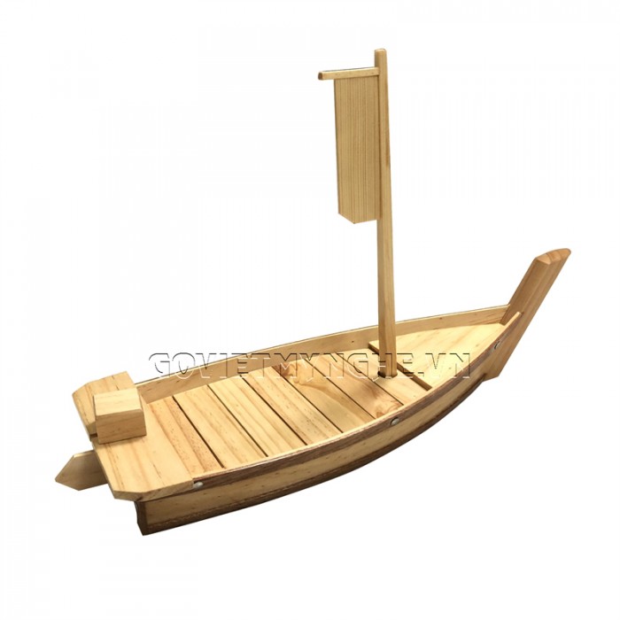 Khay thuyền gỗ sushi, khay thuyền gỗ sashimi, khay thuyền gỗ trang trí món ăn28