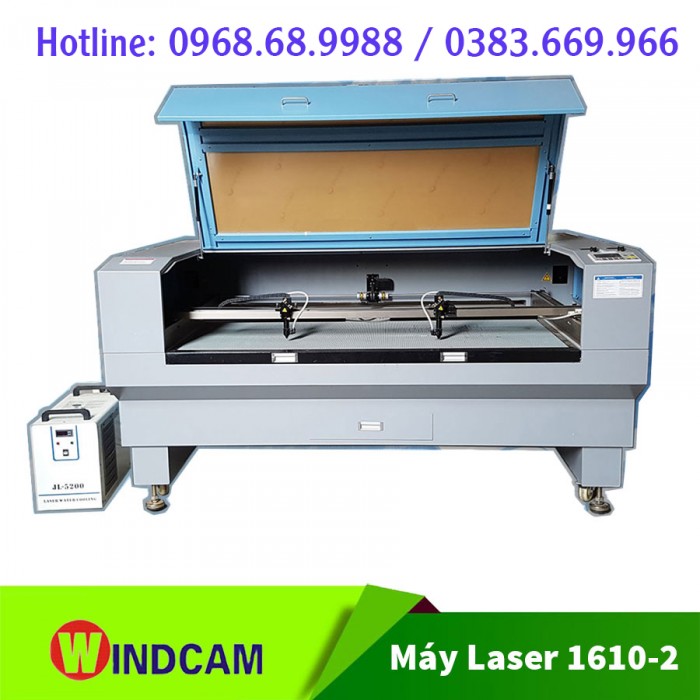 Máy Laser cắt khẩu trang | Laser 1610-2 đầu giá rẻ2