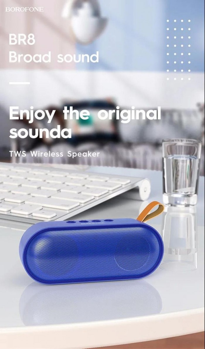 Loa bluetooth borofone BR8 nghe nhạc gọi điện FM hỗ trợ thẻ nhớ USB Âm T4