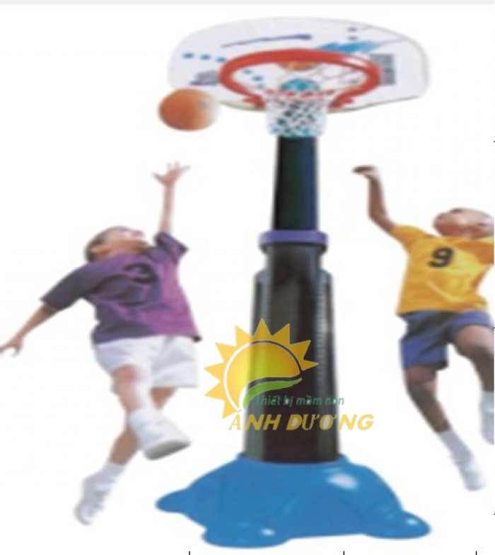 Trụ bóng rổ trẻ em cho trường mầm non, công viên, KVC, TTTM2