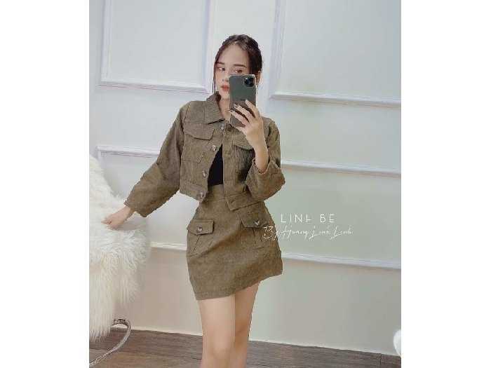 Sét áo khoác len Hàn Quốc 3 chi tiết gồm áo khoác áo sơ mi và chân váy cho  bé CBT9626R  Bé Cưng Shop