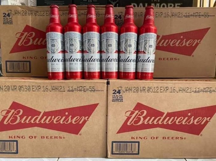 Bia Budweiser Nhôm 473ml - Bia nhập khẩu ở TPHCM, chuyên bia nhập khẩu các loại
