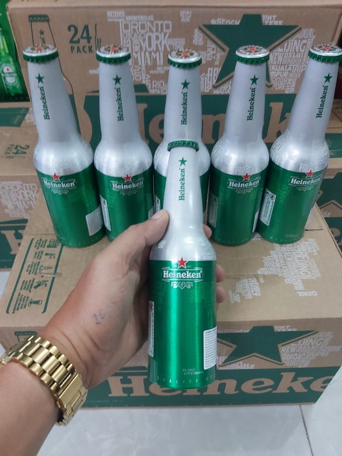 Bia Heineken Nhôm Hà Lan, 330ml, 24 chai