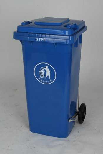 Thùng rác y tế 120l màu xanh,thùng rác 120 rác thải thông thường0