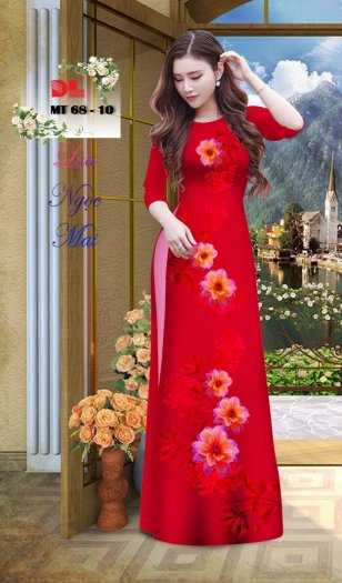 Vải Áo Dài Hoa Đẹp Mt68 Của Vải Áo Dài Kim Ngọc - Vải Lụa Ngọc Mai Cao Cấp  757018 | Chatnhanh Shop