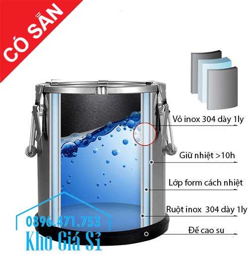 Bán thùng inox giữ nhiệt cỡ lớn 120 Lít giá rẻ tại Hà Nội - 25