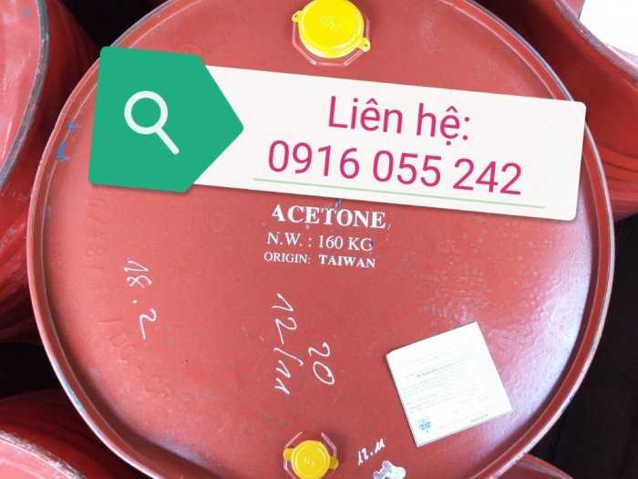 Acetone. Axetone, C3H6O Đài Loan Phuy 160Kg0