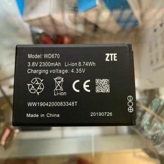 Pin thay thế cho phát wifi ZTE WD 670 Wipod chính hãng pin chuẩn1