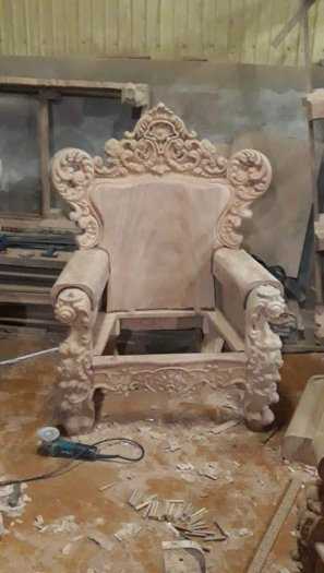 Bộ bàn ghế tân cổ điển hoàng gia gỗ gõ đỏ víp5