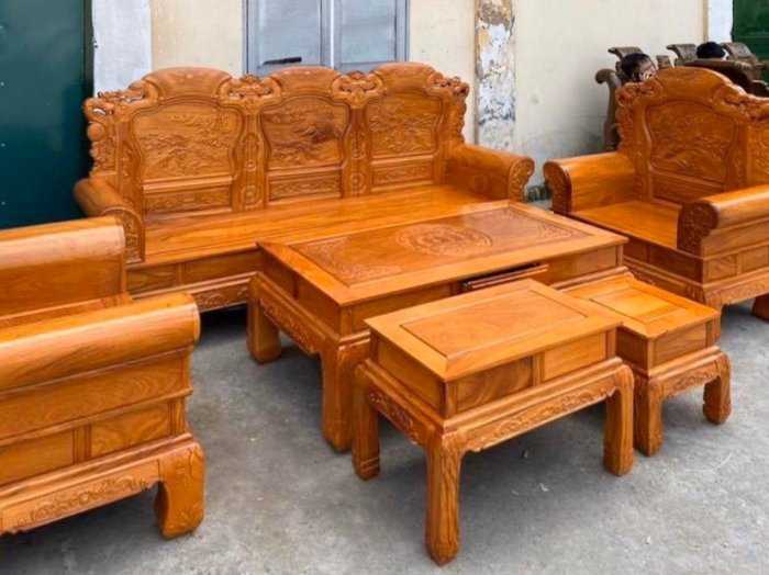 Bộ bàn ghế khổng tử gỗ gõ đỏ0