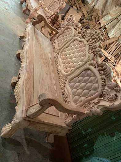 Bộ bàn ghế mẫu mới hoàng gia gỗ hương đá2