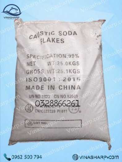 NaOH 99% – Caustic Soda Flakes (Xút vảy)0