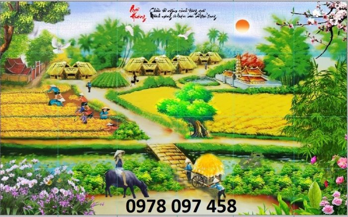 Tranh 3D - tranh phong cảnh quê hương Mới 100%, giá: đ, gọi: 0978  097 458, Quận Hà Đông - Hà Nội, id-d0251800