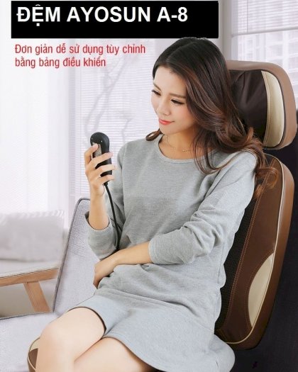 Đệm massage giảm đau toàn thân Ayosun 6D Hàn Quốc 30 bi thế hệ mới  6031145fc47df_1613829215