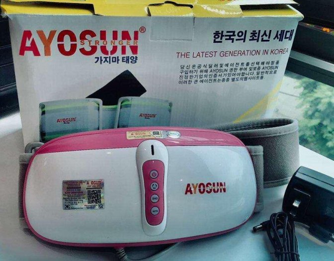 Đai massage giảm béo bụng đùi bắp tay cao cấp Hàn Quốc Ayosun4