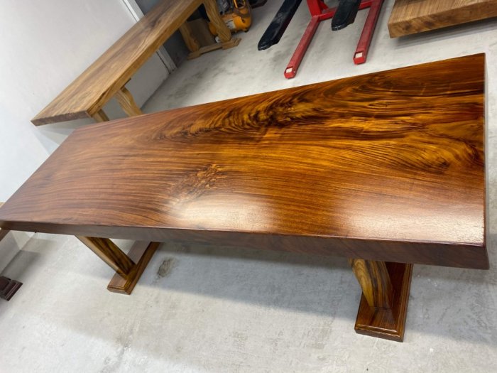 Bàn ăn, bàn làm việc gỗ tự nhiên nguyên tấm dài 2,3m x 79 x 10cm5