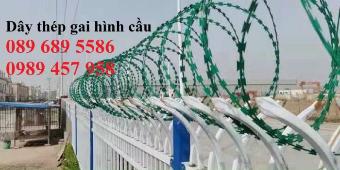 Dây thép gai hình cầu, Dây kẽm lam giá rẻ, dây thép gai bọc nhựa Mới 100%,  giá: 35.000đ, gọi: 0989 457 958, Huyện Thanh Trì - Hà Nội, id-96481400
