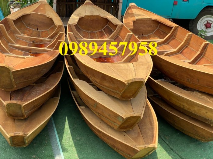 Bán xuồng gỗ trang trí, Thuyền gỗ 2m, 3m, 4m, Thuyền trưng bày 2m, Thuyền gỗ có sẵn7