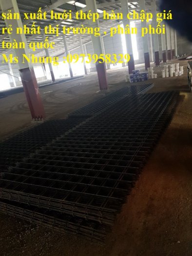 Sản xuất lưới thép hàn đổ sàn bê tông nhà sưởng phi 4 ( 100*100),(150*150),(200*200),(250*250) phân phối toàn quốc15