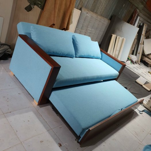 Ghế sofa kéo ra thành giường giường thông minh bằng gỗ tự nhiên22
