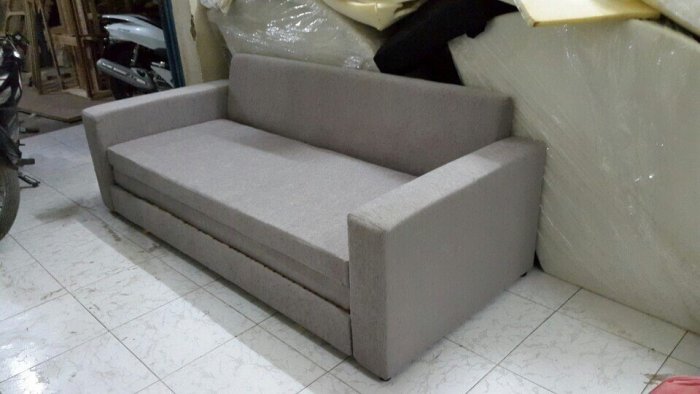 Ghế sofa kéo ra thành giường giường thông minh bằng gỗ tự nhiên4