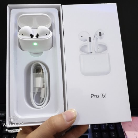 Tai nghe Bluetooth 5.0 TWS Airpods Pro 5 đổi tên,cảm biến lực dừng nhạc