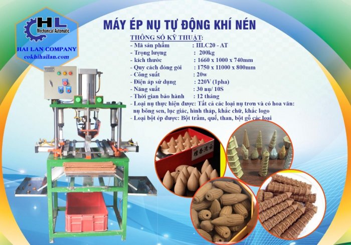 Máy làm nhang nụ trầm - năng suất cao1