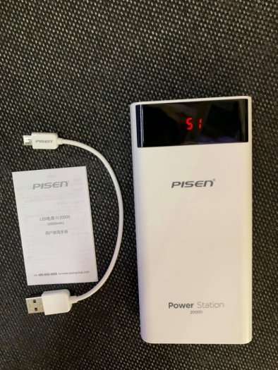 Pin dự phòng Pisen LCD Power Station III 20.000mAh