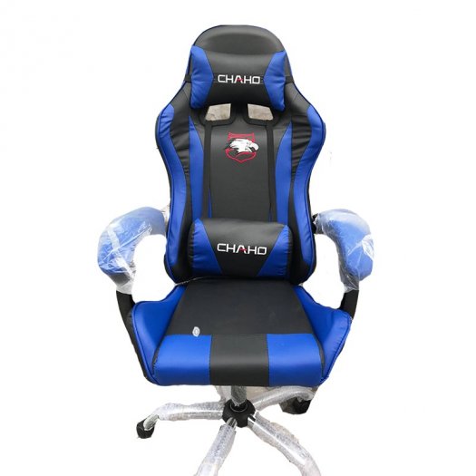 Ghế gaming, CHAHO nhập khẩu, chất liệu da thoáng mát, có mát xa0