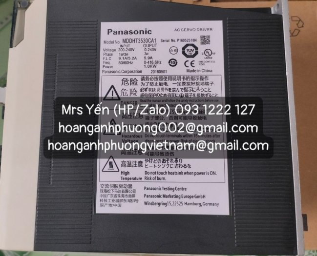 Bộ điều khiển servo Panasonic MDDHT3530CA1 |  Hàng nhập khẩu chính hãng1
