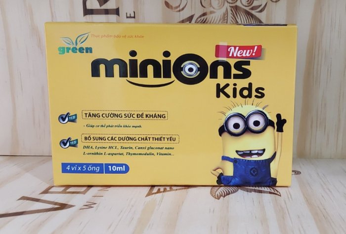 Minions Kids Bổ sung các dưỡng chất cần thiết giúp ăn ngon miệng.0
