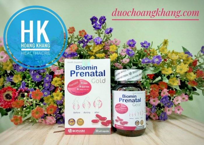Biomin Prenatal Gold Bổ sung vitamin và khoáng chất cần thiết cho phụ nữ trong thời kỳ mang thai và cho con bú1