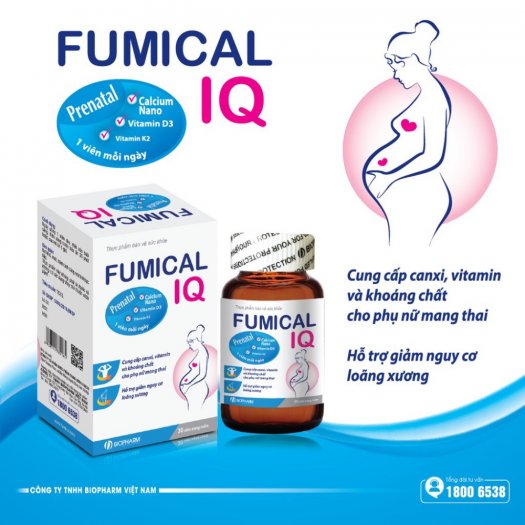 Fumical IQ Prenatal Cung cấp canxi, vitamin và khoáng chất cho cơ thể0