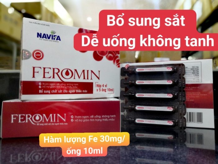FEROMIN Bổ sung Sắt cho Bà Bầu KHÔNG TANH.0