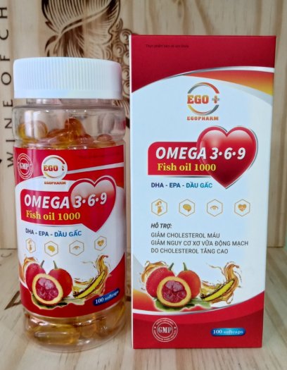OMEGA 3.6.9 Fish Oil 1000 (DHA - EPA - DẦU GẤC )0