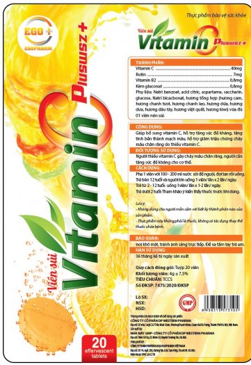 Vitamin C PLUSWSZ+ Tăng cường hệ miên dịch.0