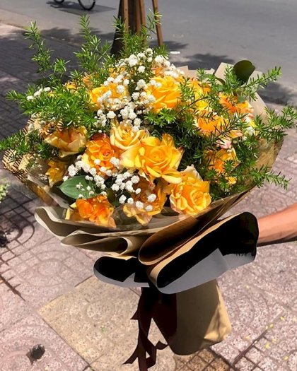 Bó hoa hồng vàng chúc mừng ngày 8/3 - LDNK1120
