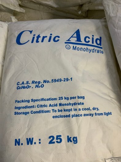 Phụ gia Citric acid monohydrate (C6H8O7.H2O) – Trung Quốc3