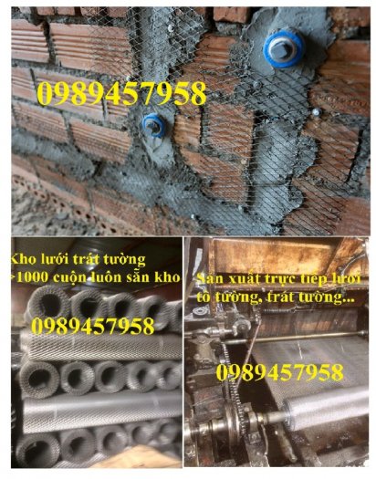 Cung cấp Lưới trát tường, Lưới chống nứt tường 6x12, 10x20, 10x10x1ly, 15x15