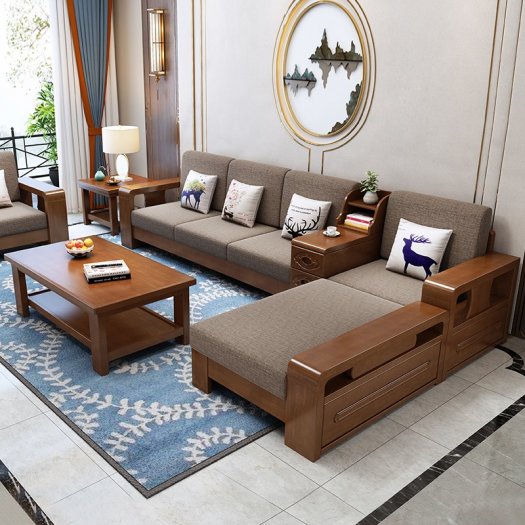 Sofa gỗ sồi giá rẻ nhất thị trường Gò Vấp, Đồng Nai, Bình Dương - Khuyến mãi cực sốc3