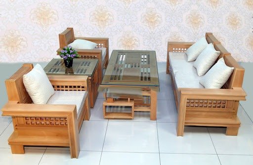 Sofa gỗ phòng khách hiện đại, cao cấp| Giá ưu đãi tháng 11 tại xưởng10